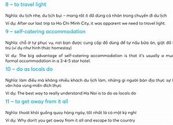 Lịch Trình Dày Đặc Trong Tiếng Anh